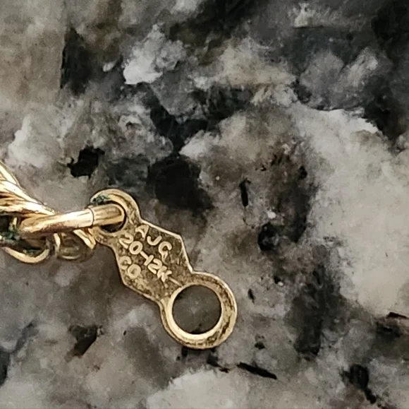 AJG 20-12K CO Gold Rope Chain Necklace 27 Inches - Picture 7 of 12